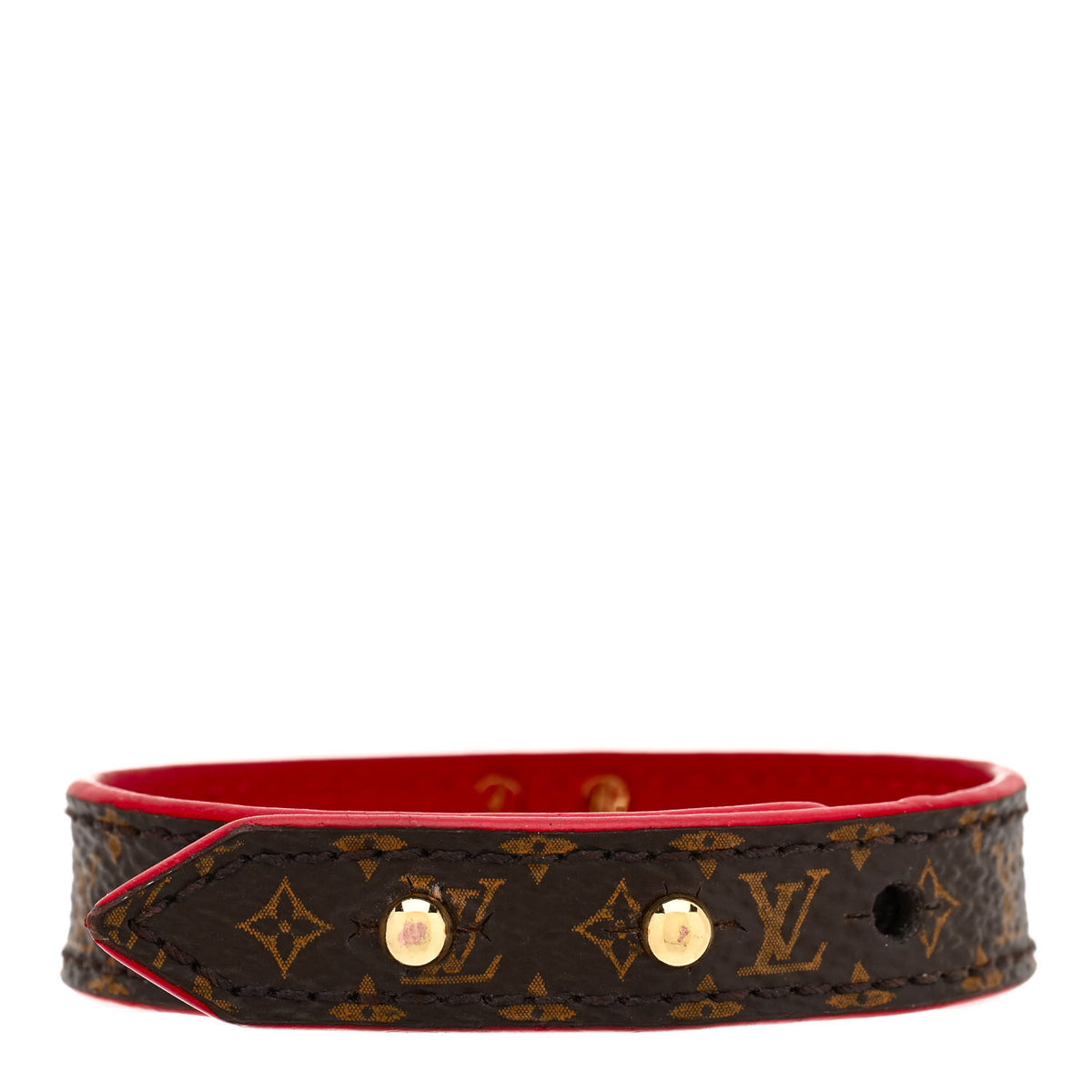 Monogram Essential V Bracelet Rouge