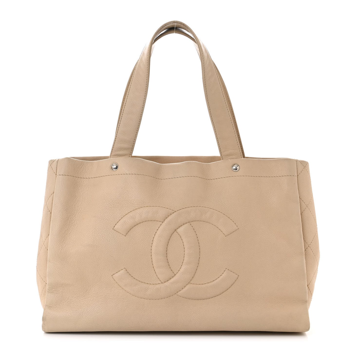 Caviar Executive Cerf Shopper Tote Beige