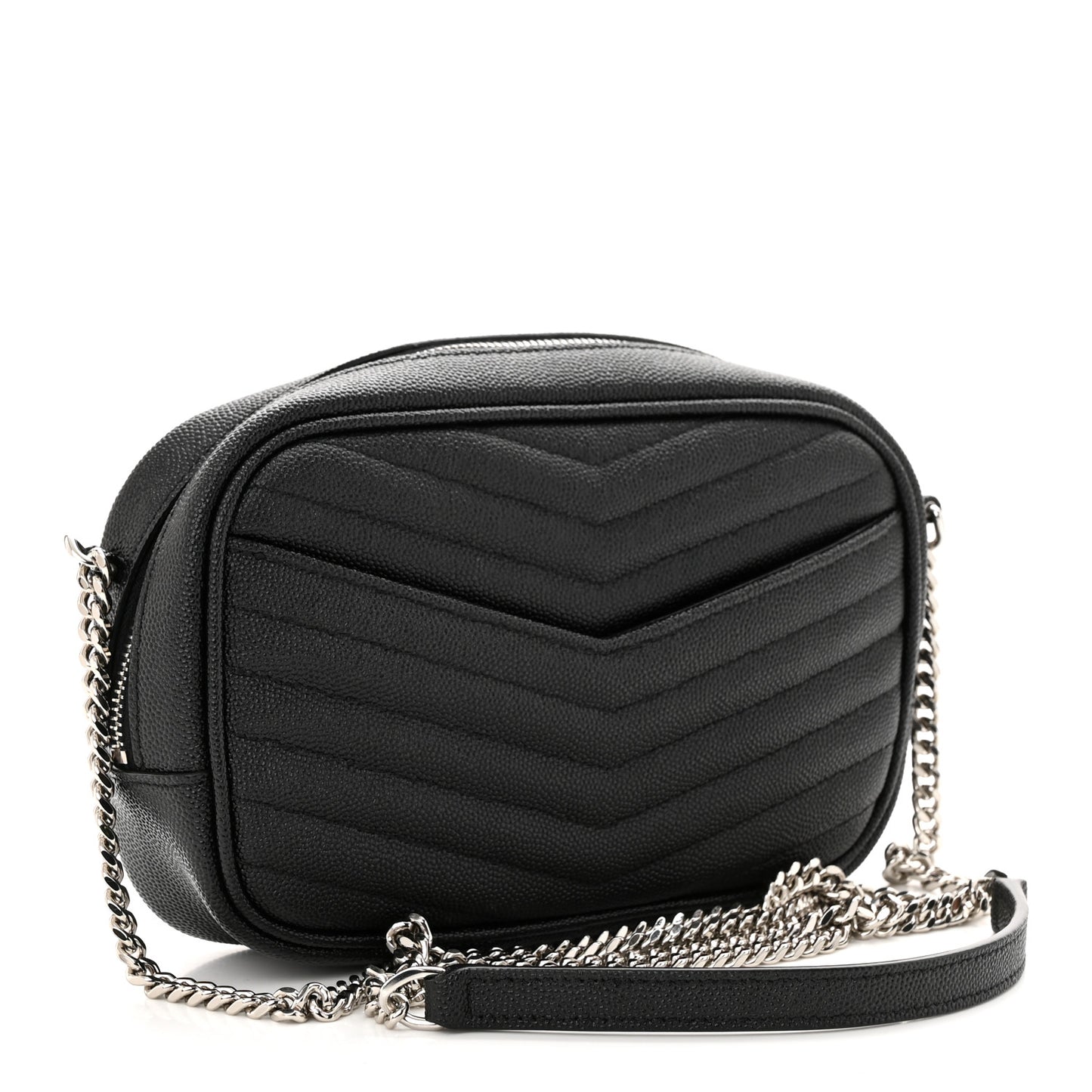Grain De Poudre Matelasse Monogram Mini Lou Camera Bag Black