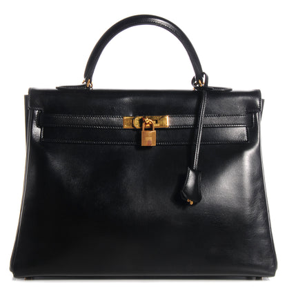 Hermes Box Kelly Retourne 32 Black 1 of 29