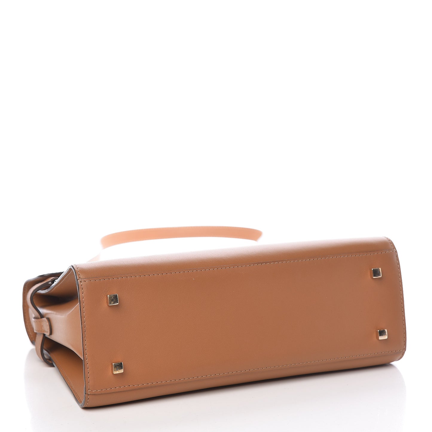 Calfskin MM Tempete Satchel Camel