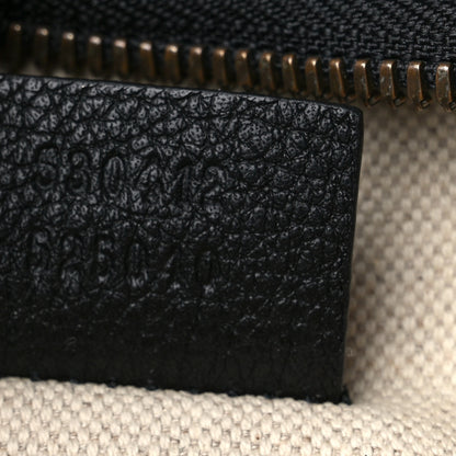 Gucci Grained Calfskin Logo Belt Bag Black 7 of 10