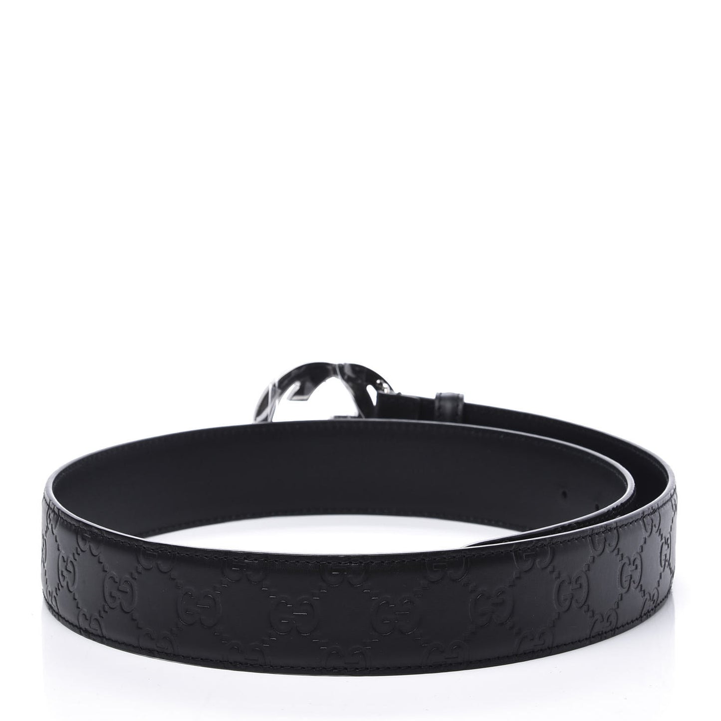 Guccissima Signature Interlocking G 40mm Belt 90 36 Black