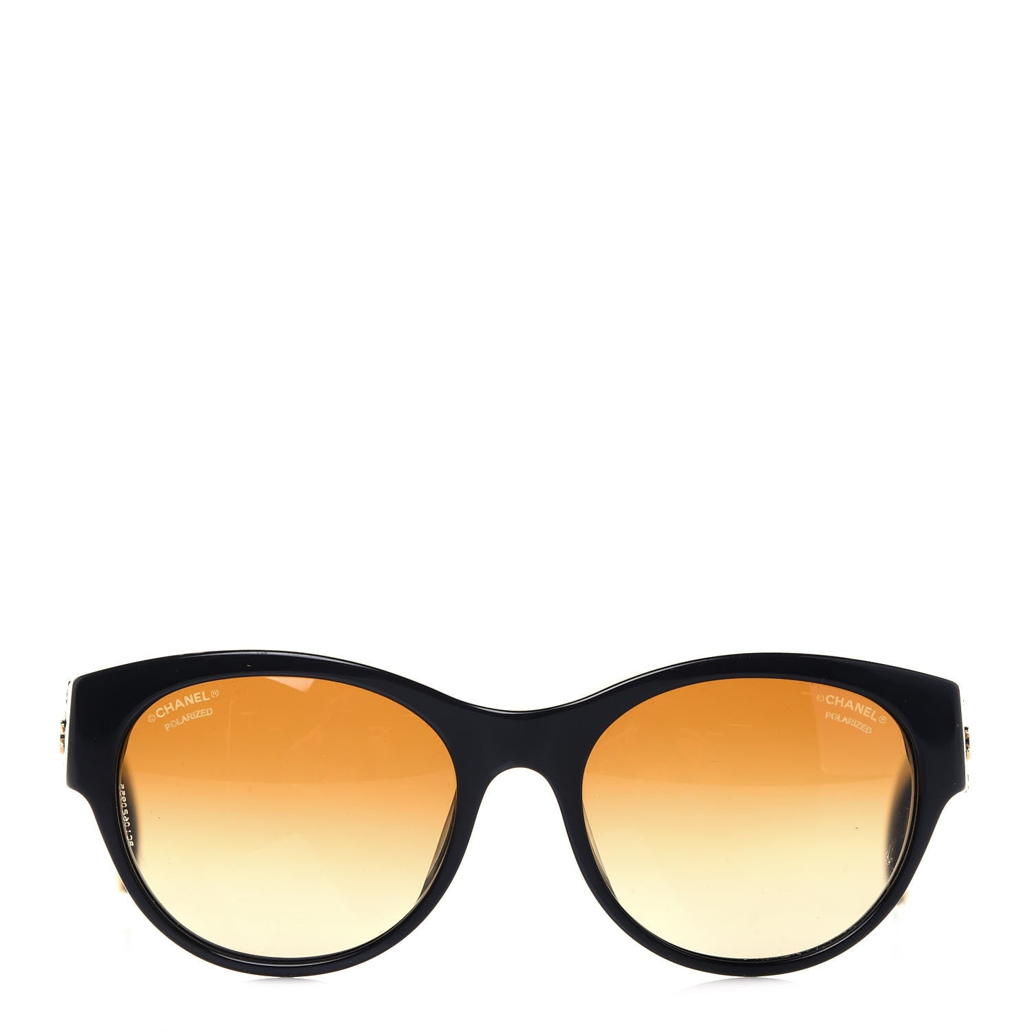 Chanel Crystal CC Polarized Stingray Sunglasses 5273-Q Black 2 of 7