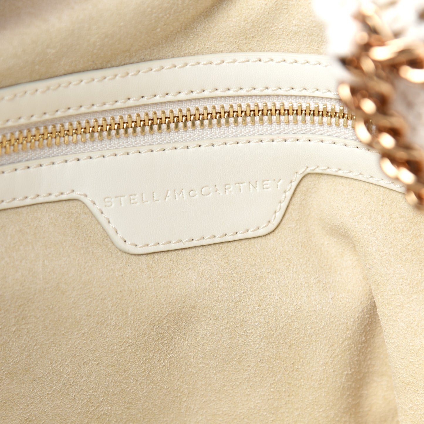 Cotton Crochet Falabella Ajouree Tote Bag White
