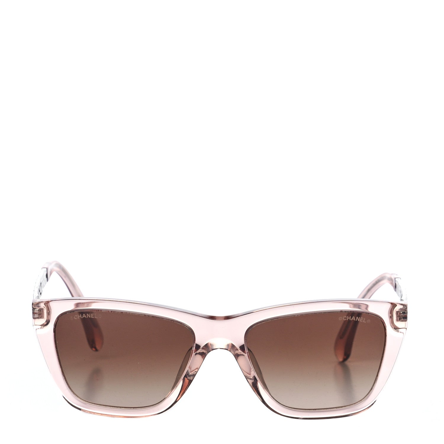Chanel Acetate Metal Rectangle Sunglasses 5442-A Pink 4 of 7