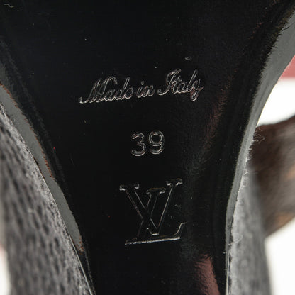 Louis Vuitton Calfskin Monogram Magic Spell Wedges 39 Rouge 5 of 6
