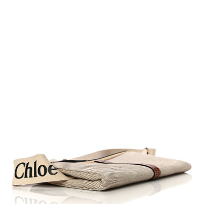 Chloe Cotton Calfskin Woody Belt Bag Beige Brown 4 of 9