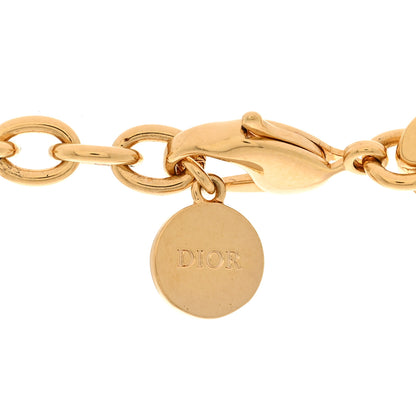 Christian Dior Metal Danseuse Etoile Chain Choker Necklace Gold 5 of 5
