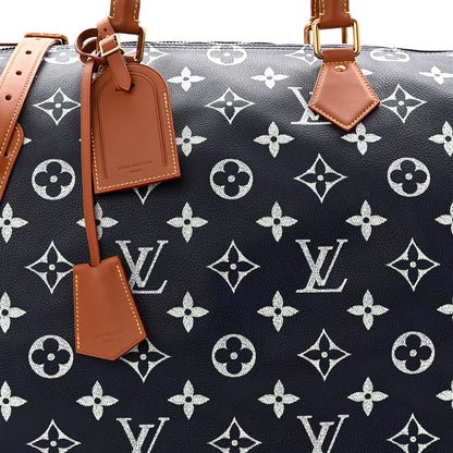 Louis Vuitton Calfskin Monogram Speedy P9 Bandouliere 50 Indigo 14 of 18