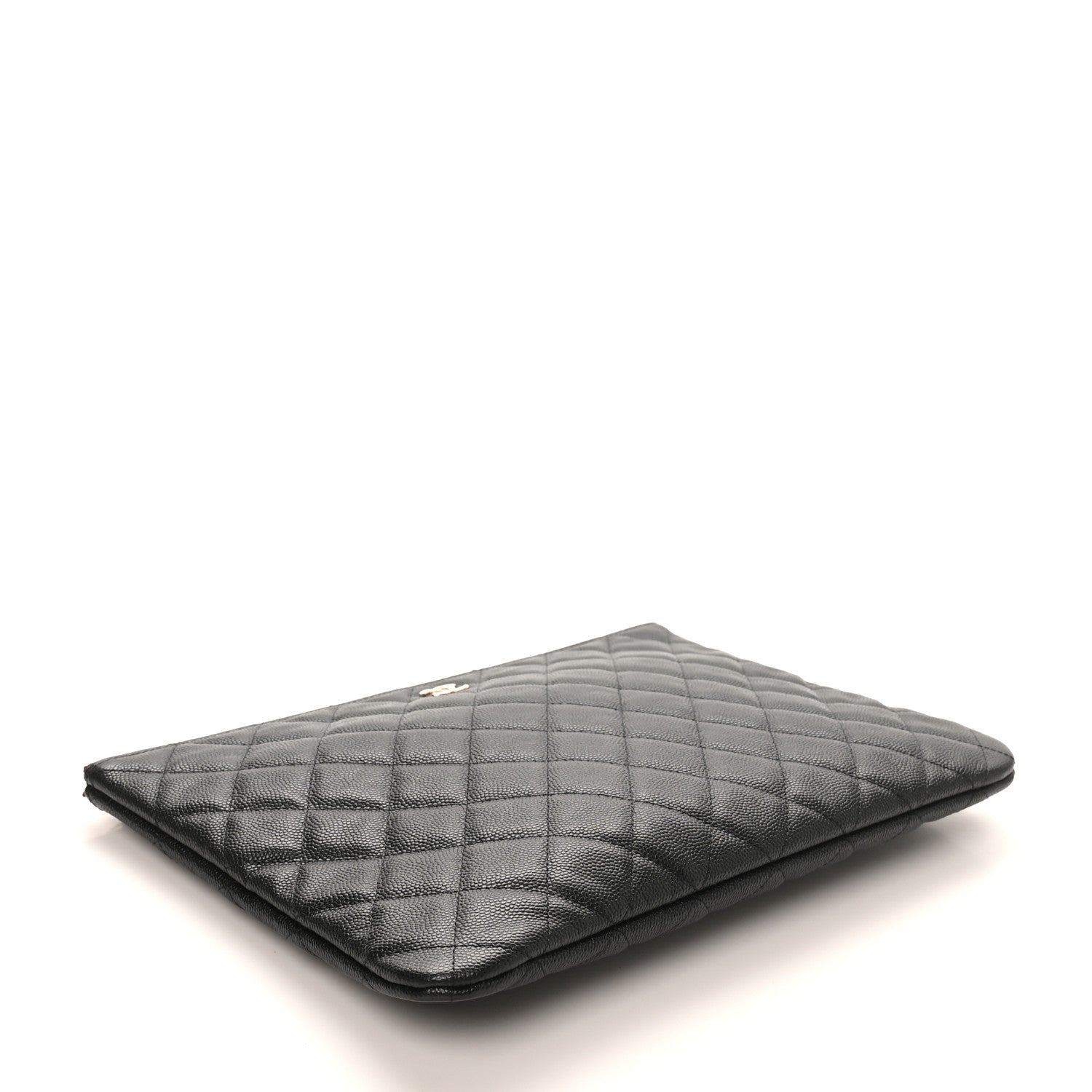 Chanel Caviar Quilted Medium Cosmetic Case Black 4 of 8