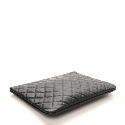 Chanel Caviar Quilted Medium Cosmetic Case Black 4 of 8