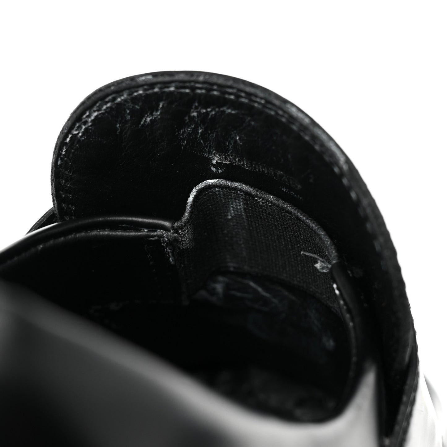 Spazzolato Rois Metal Triangle Logo Monolith 55mm Loafers 37.5 Black