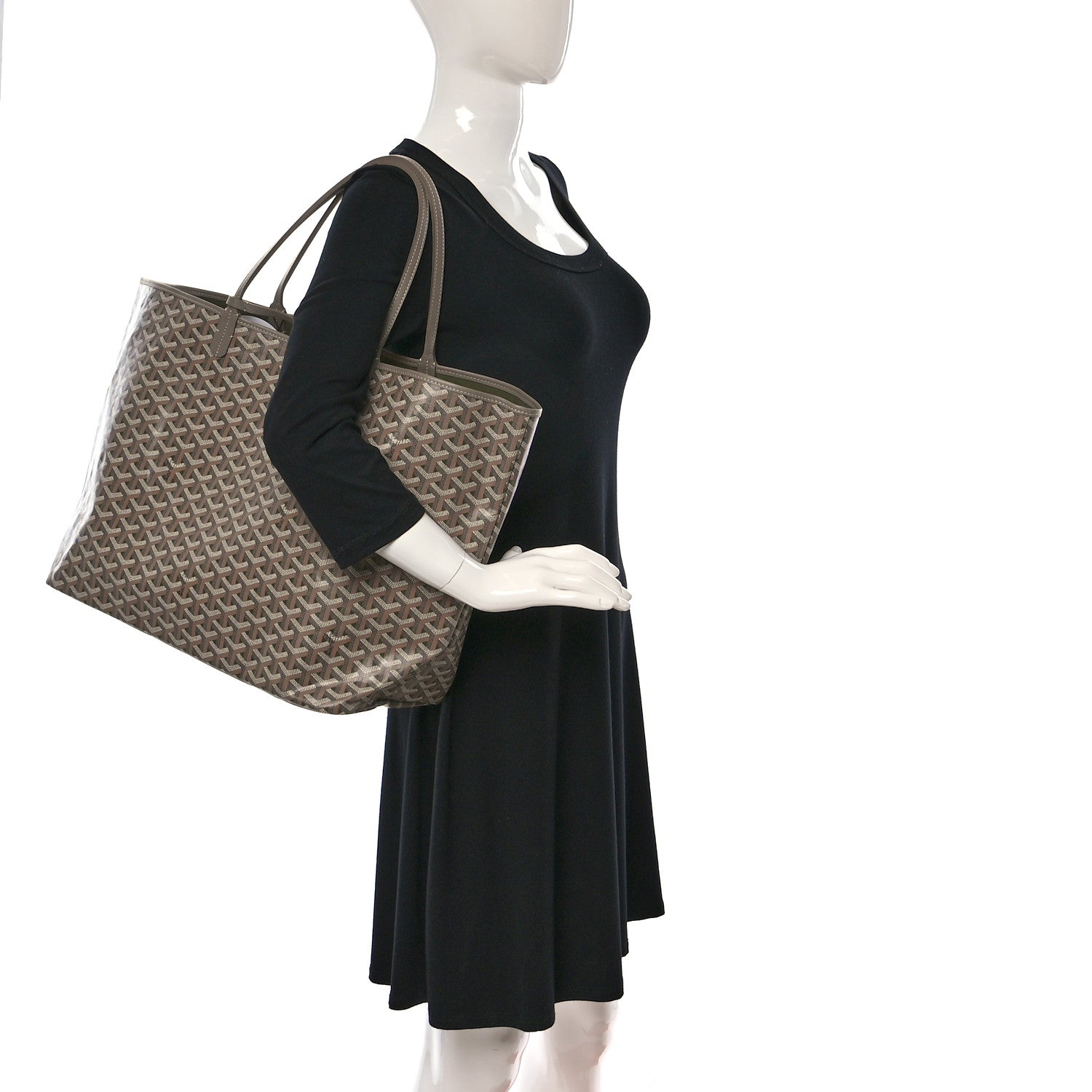 Goyard Goyardine Saint Louis Claire Voie GM Khaki 2 of 11