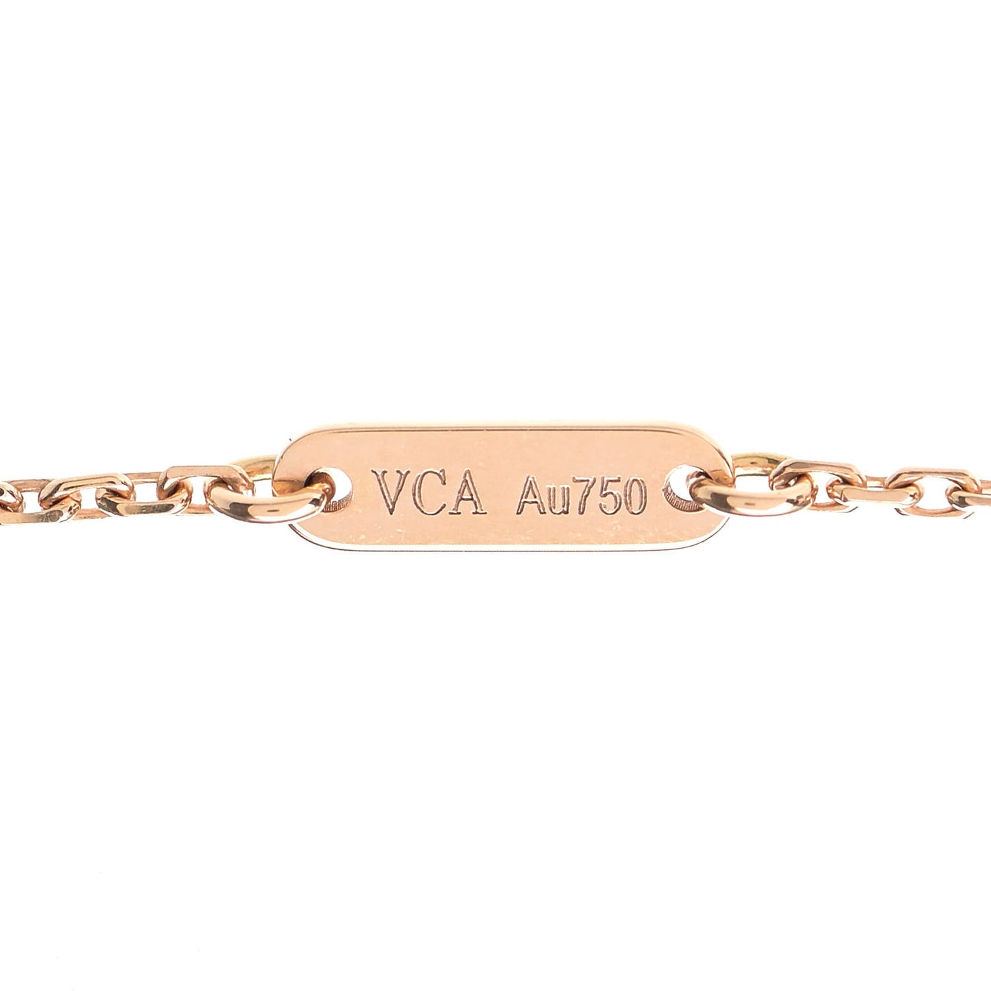 18K Rose Gold Carnelian Sweet Alhambra Pendant Necklace