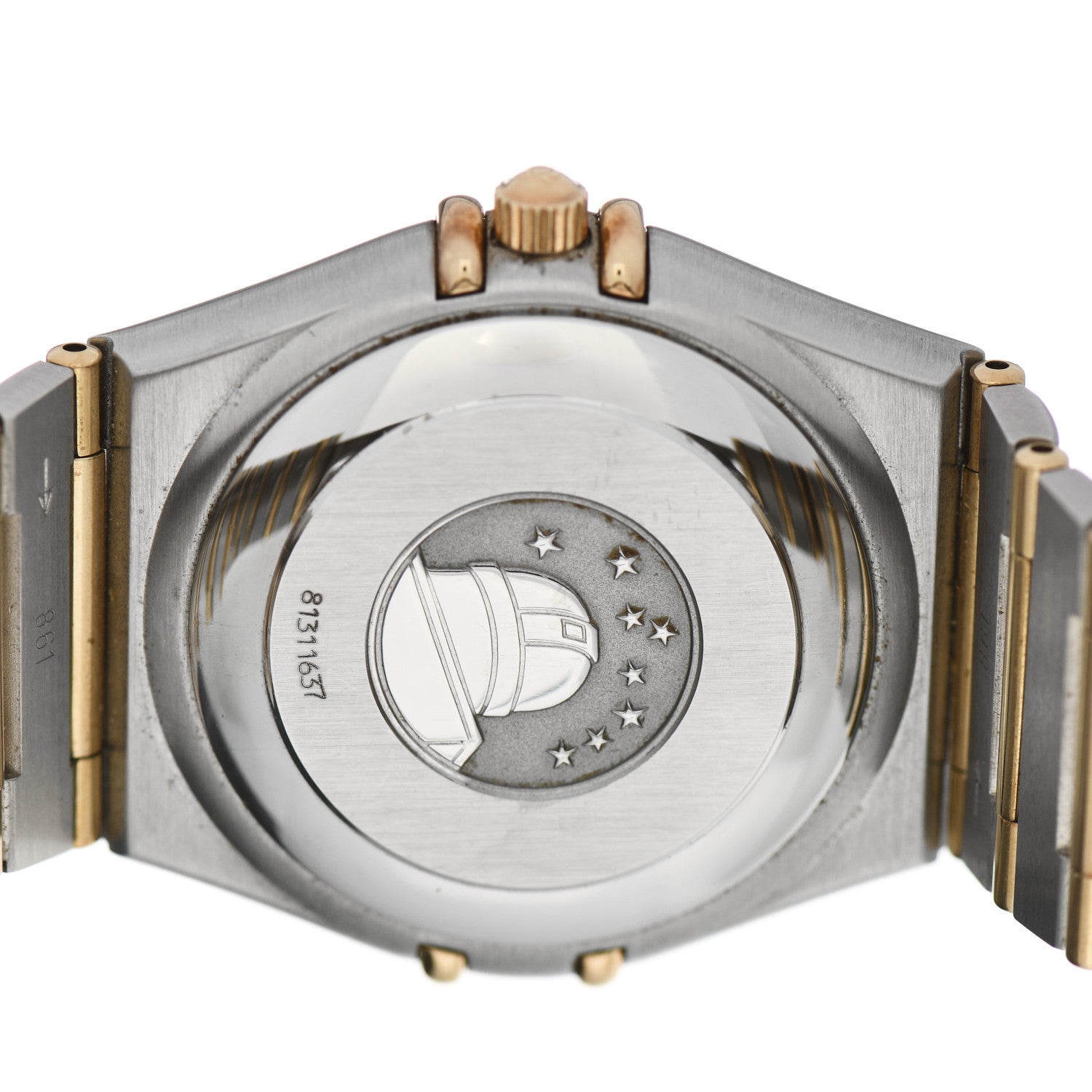 Omega Stainless Steel 18K Yellow Gold 35mm Constellation Automatic Watch White 1202.30 4 of 5