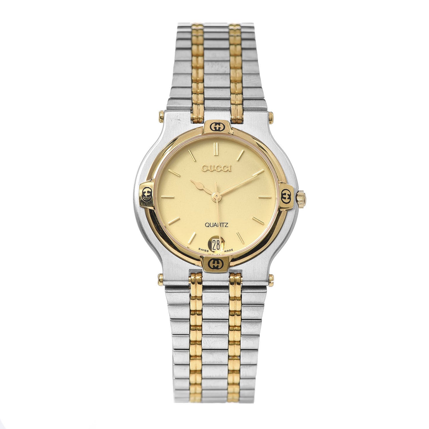 Stainless Steel 32mm 9000M Quartz Watch Gold