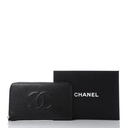 Chanel Caviar Large Timeless CC Zip Around Organizer Wallet Black 11 of 11