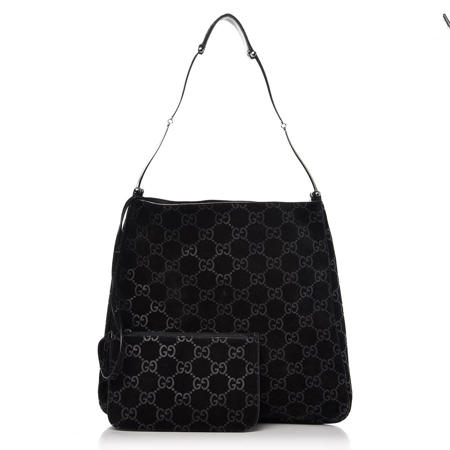 Suede Guccissima Hobo Black
