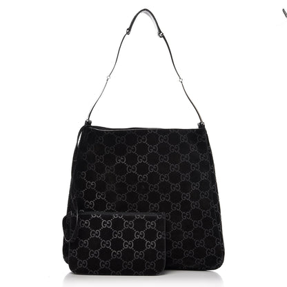 Gucci Suede Guccissima Hobo Black 3 of 11