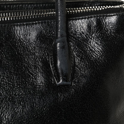 Miu Miu Vitello Shine Top Handle Satchel Black 12 of 13