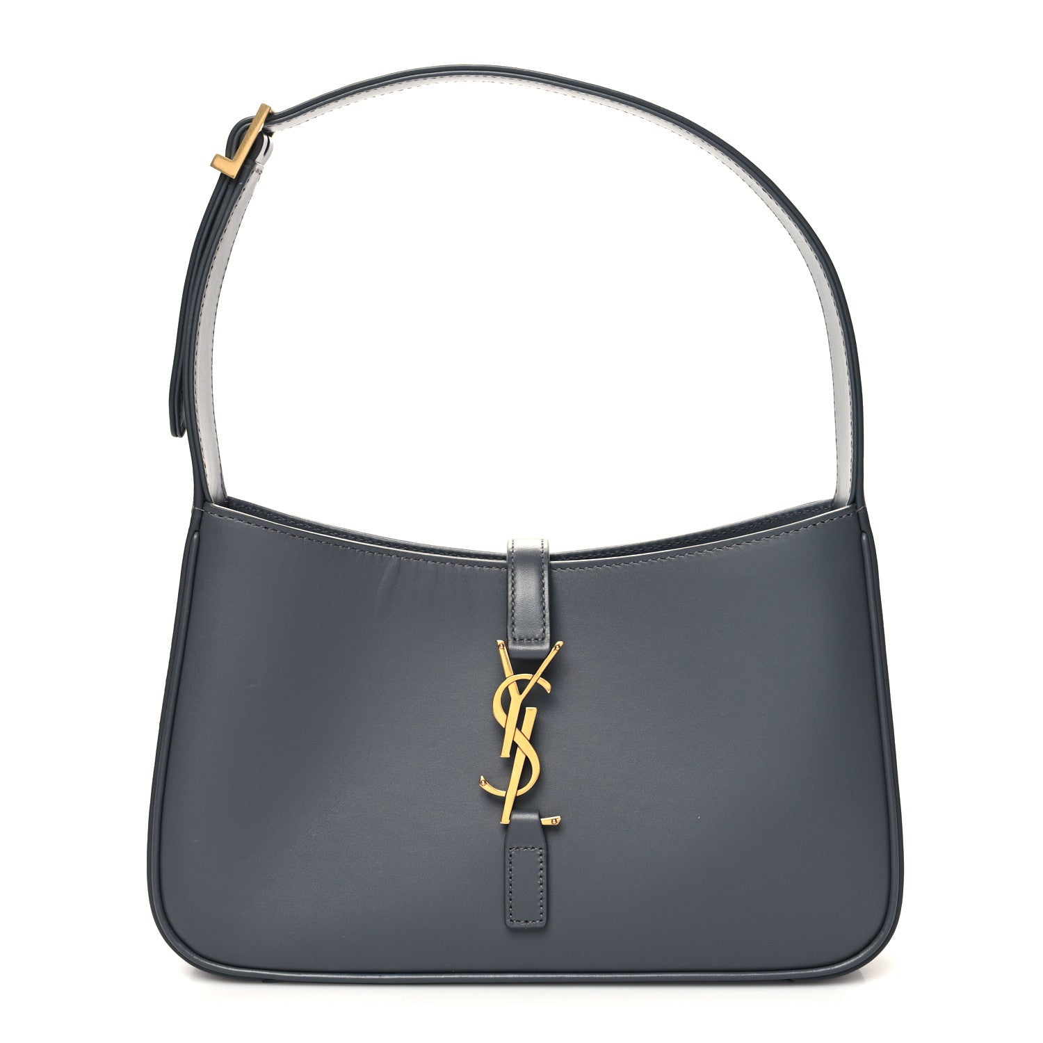 Saint Laurent Smooth Calfskin Le 5 A 7 Hobo Storm 1 of 10