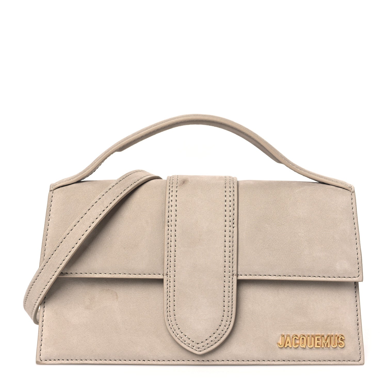 Jacquemus Nubuck Le Grand Bambino Dark Beige 1 of 11