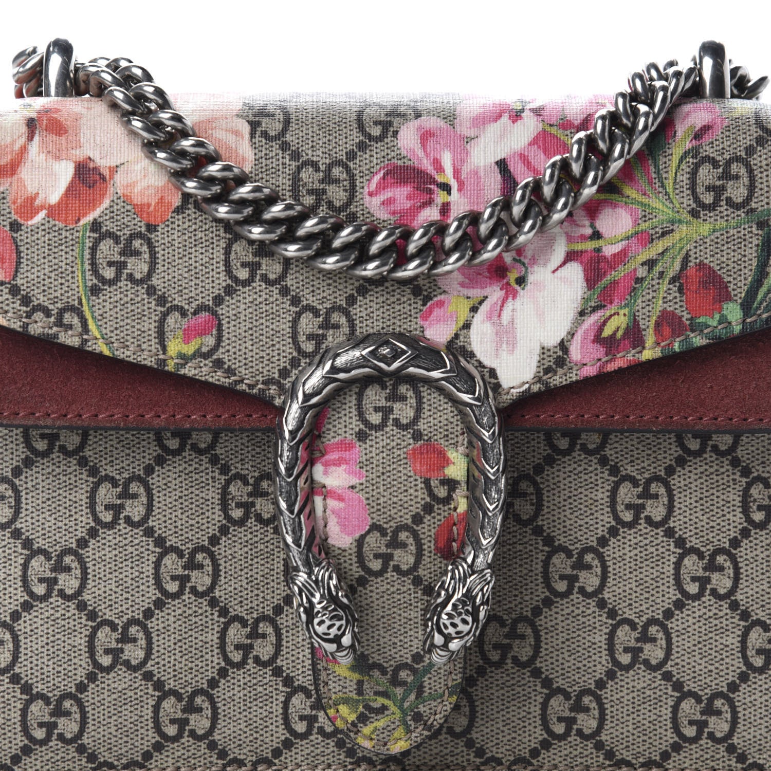 Gucci GG Supreme Monogram Blooms Mini Dionysus Shoulder Bag Beige Multicolor Dry Rose 11 of 11