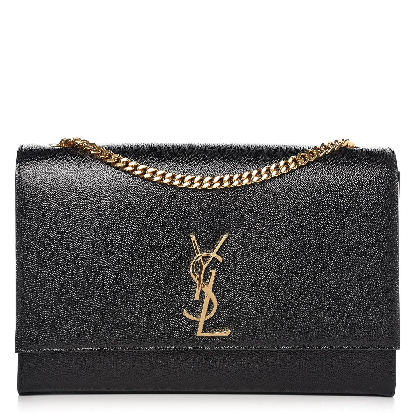Grain De Poudre Large Classic Monogram Kate Satchel Black