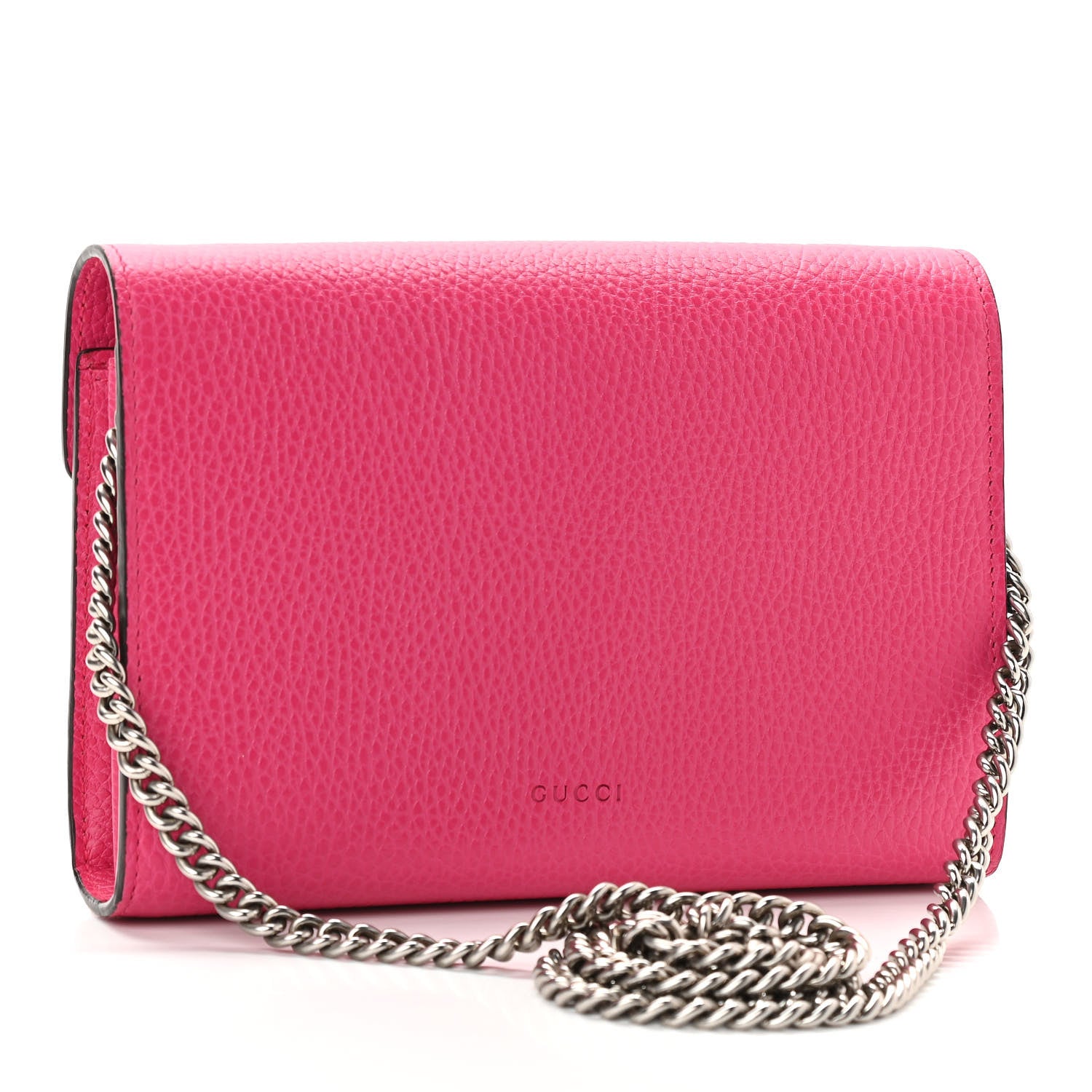 Gucci Dollar Calfskin Crystal Mini Dionysus Chain Wallet Box Pink 3 of 11