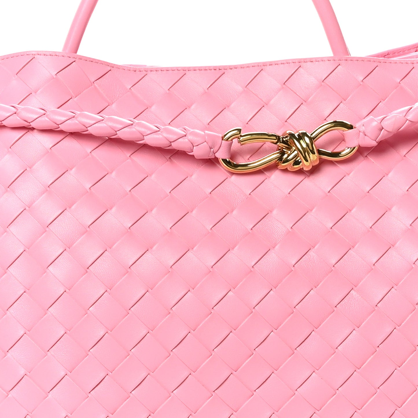 Nappa Intrecciato Large Andiamo Shoulder Bag Ribbon