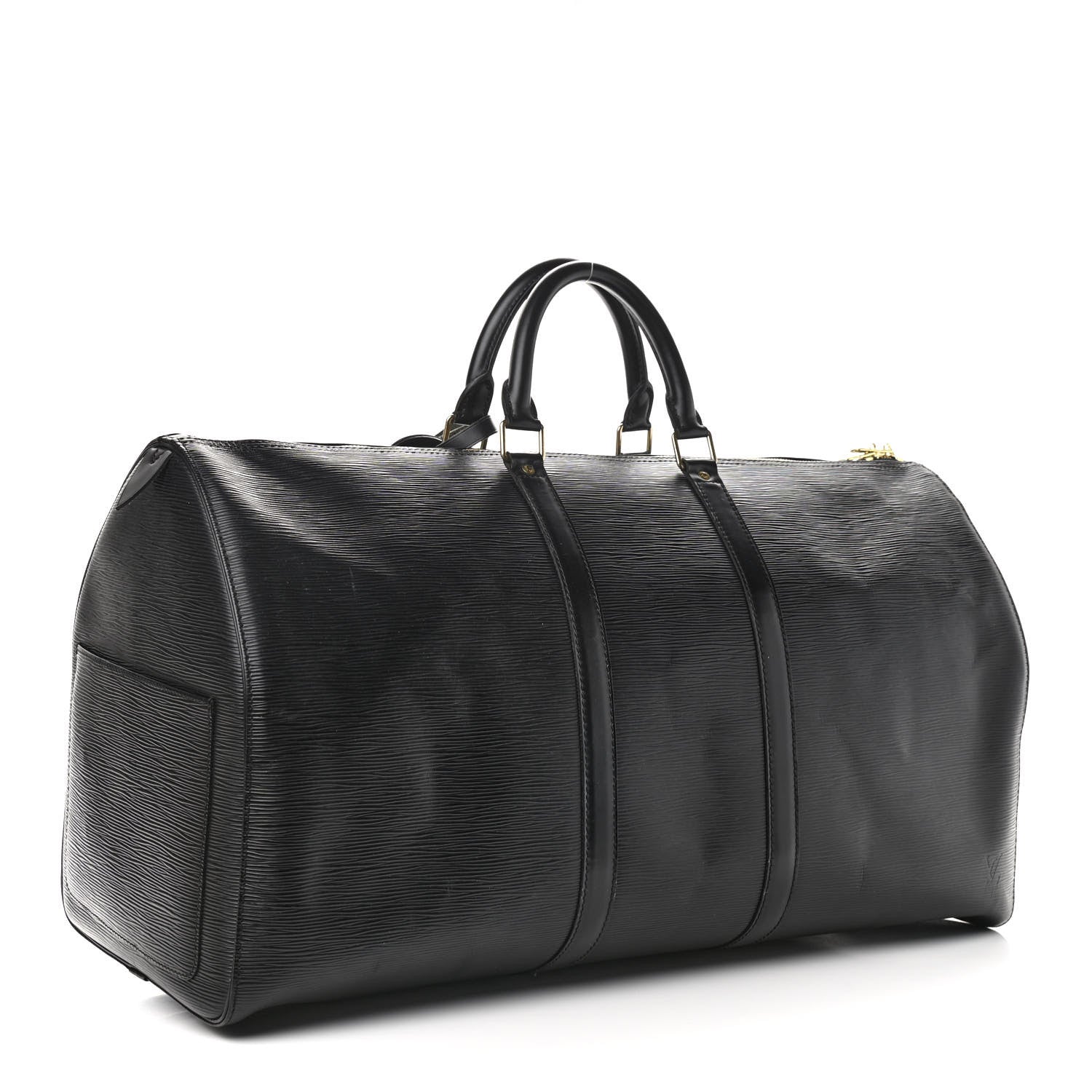 Louis Vuitton Epi Keepall 55 Black 3 of 14