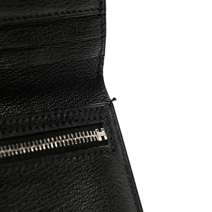 Hermes Niloticus Lizard Bearn Wallet Black 7 of 10