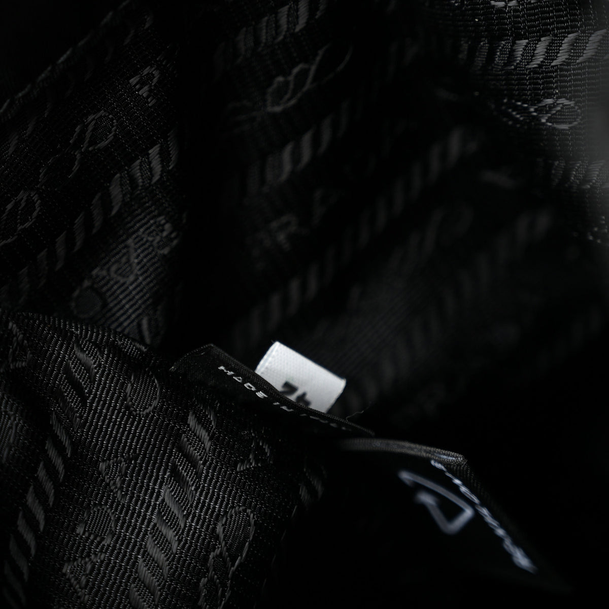 Prada Saffiano Tessuto Re-Nylon Vela Bucket Wristlet Black 7 of 8
