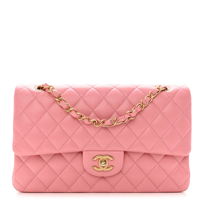 Chanel Lambskin Quilted Medium Double Flap Rose Pink 1 of 14