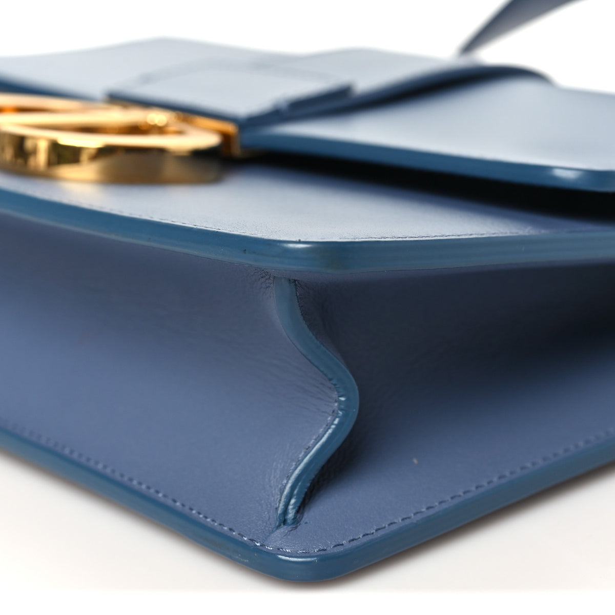 Smooth Calfskin 30 Montaigne Flap Bag Blue