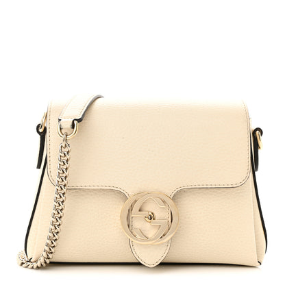 Gucci Dollar Calfskin Interlocking G Crossbody Bag Mystic White 1 of 16