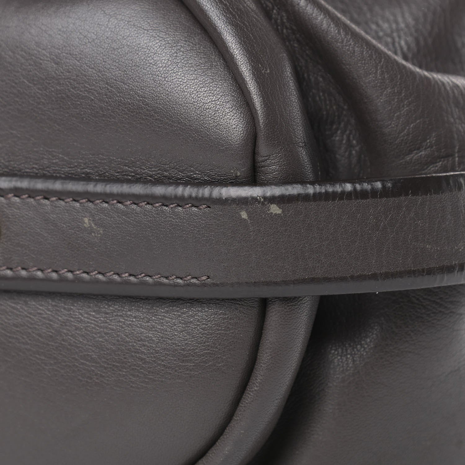 Prada Soft Calf Shoulder Bag Cenere 11 of 11