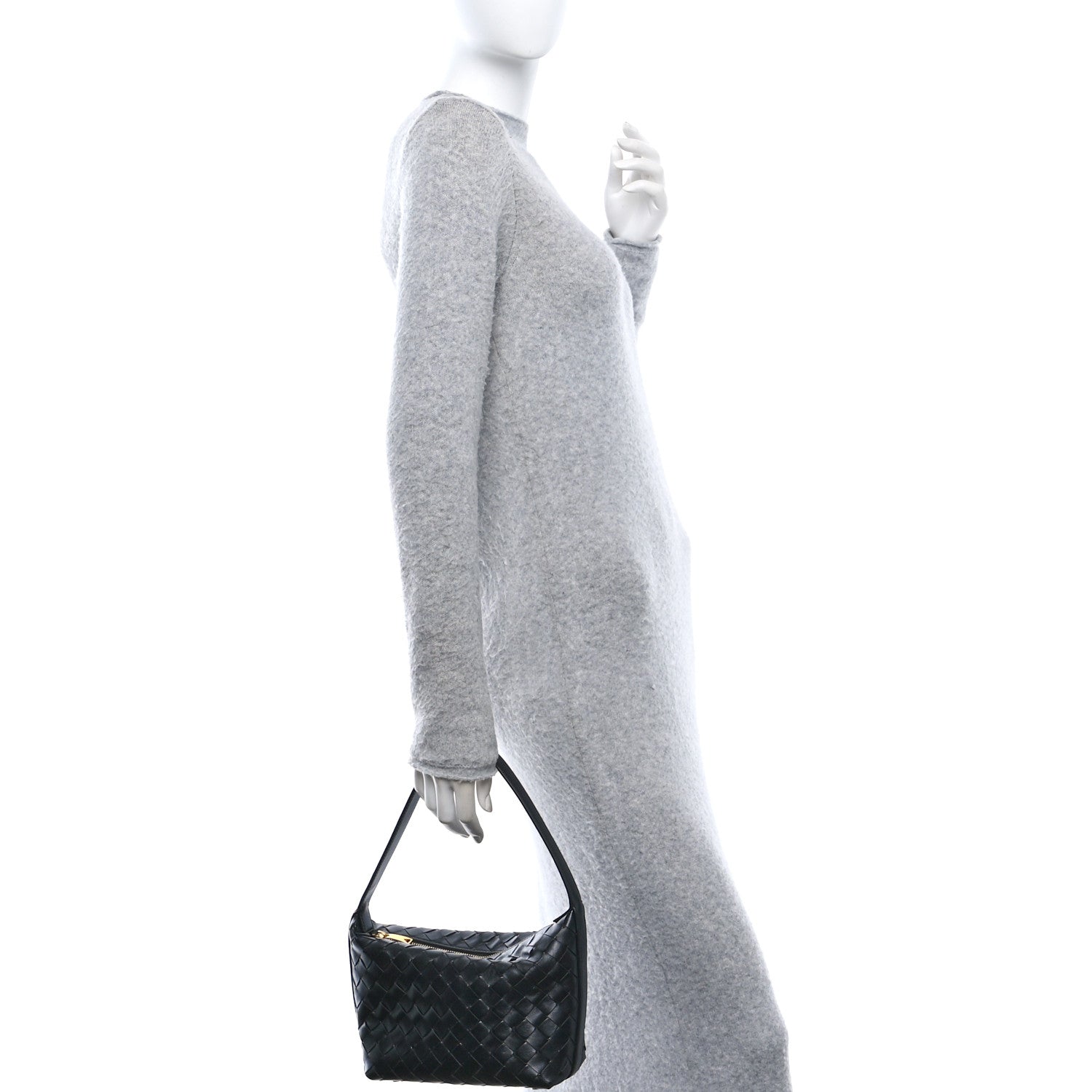Bottega Veneta Calfskin Nappa Intrecciato Mini Wallace Black 2 of 11