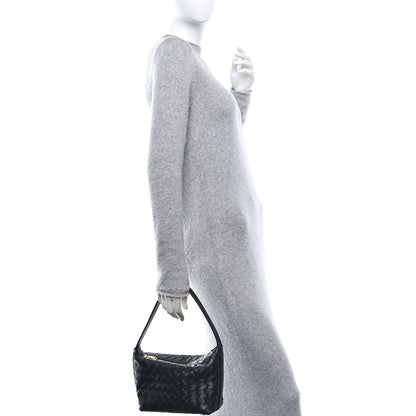 Bottega Veneta Calfskin Nappa Intrecciato Mini Wallace Black 2 of 11