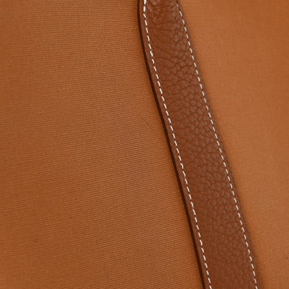 Hermes Toile Militaire Vache Country Verso Garden Party 30 TPM Gold Dune Magnolia 11 of 13