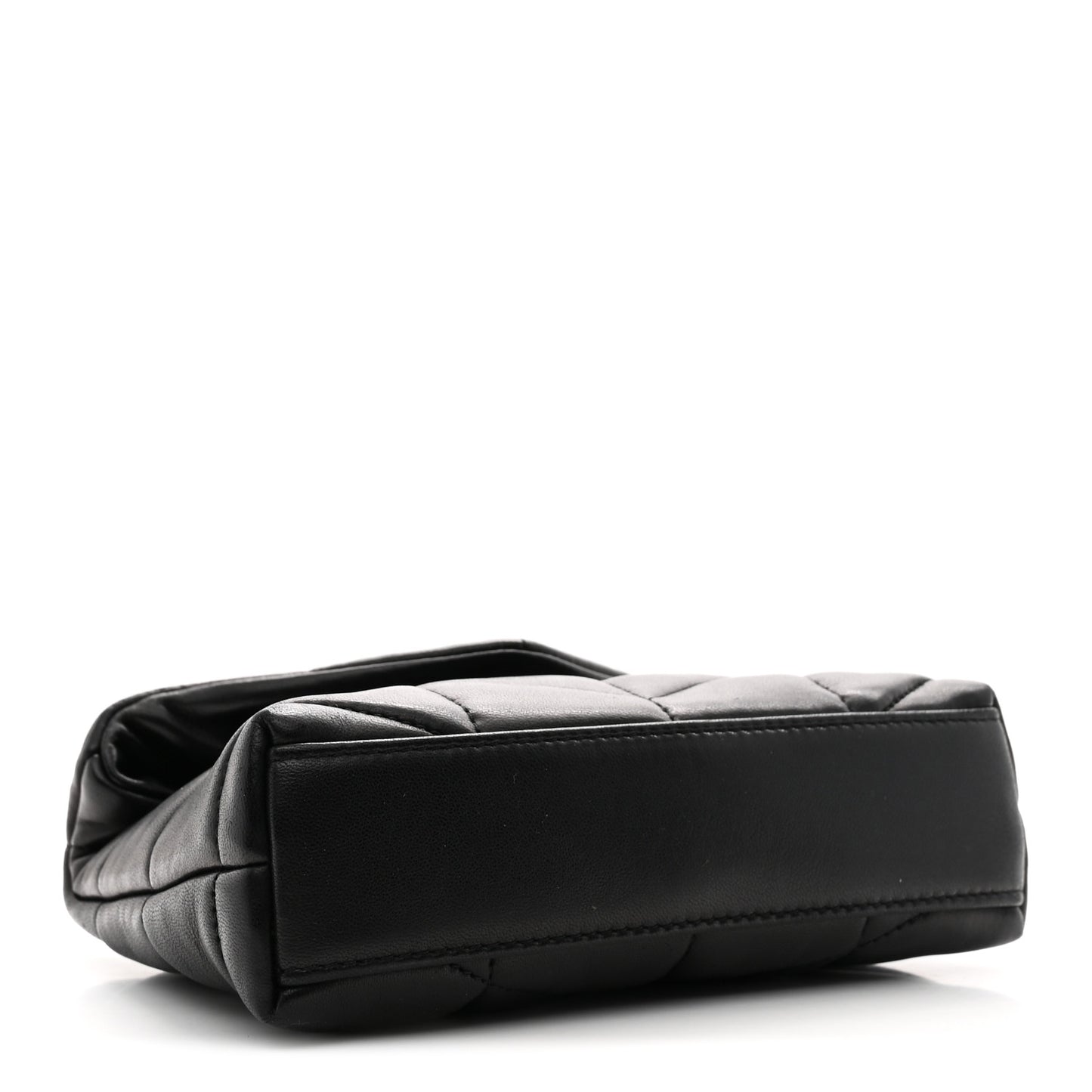 Lambskin Monogram Loulou Puffer Pouch Clutch Black