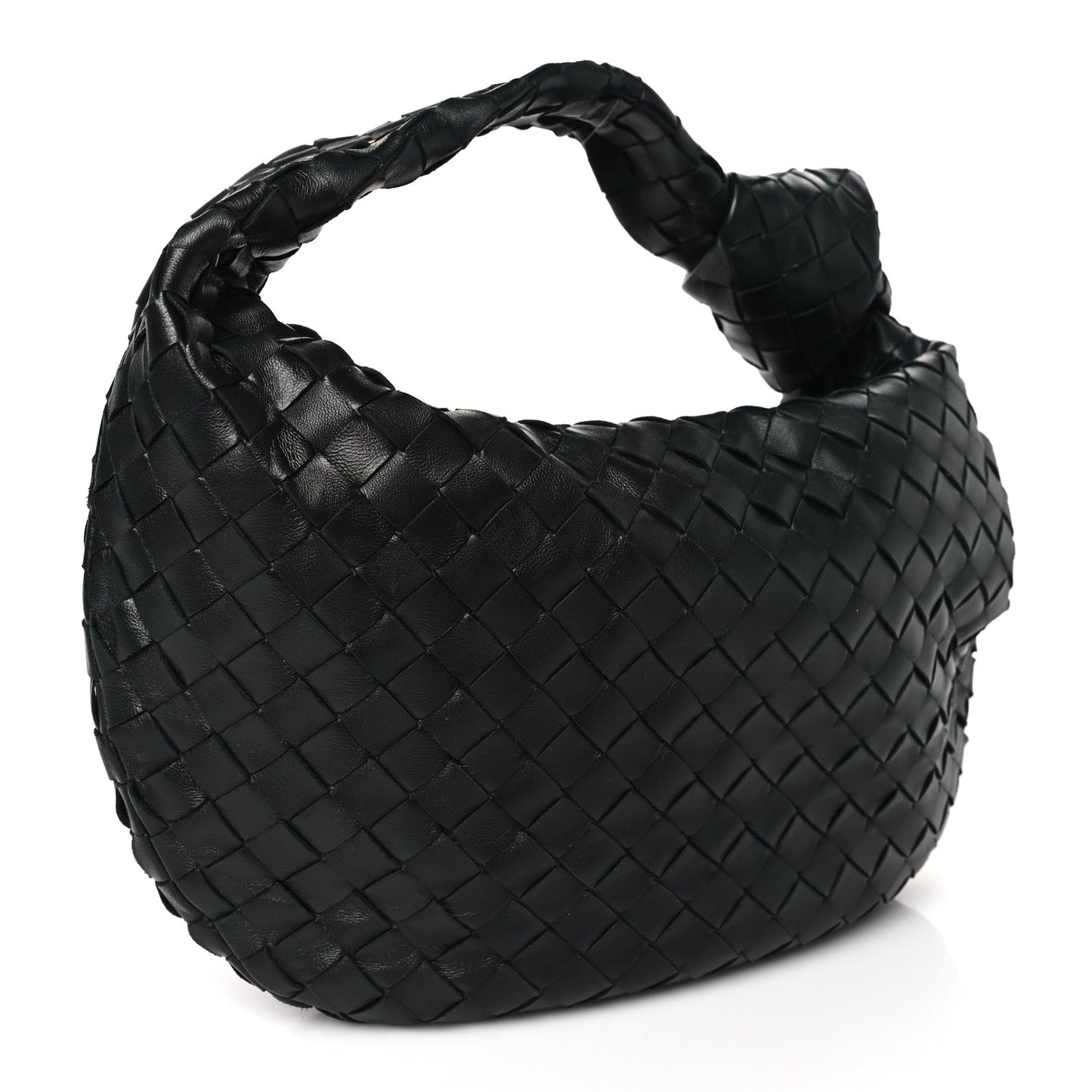 Nappa Intrecciato Teen Jodie Hobo Black
