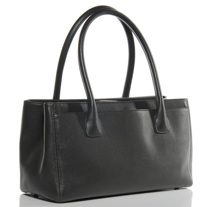 Chanel Calfskin Small Cerf Shopper Tote Dark Grey 3 of 7