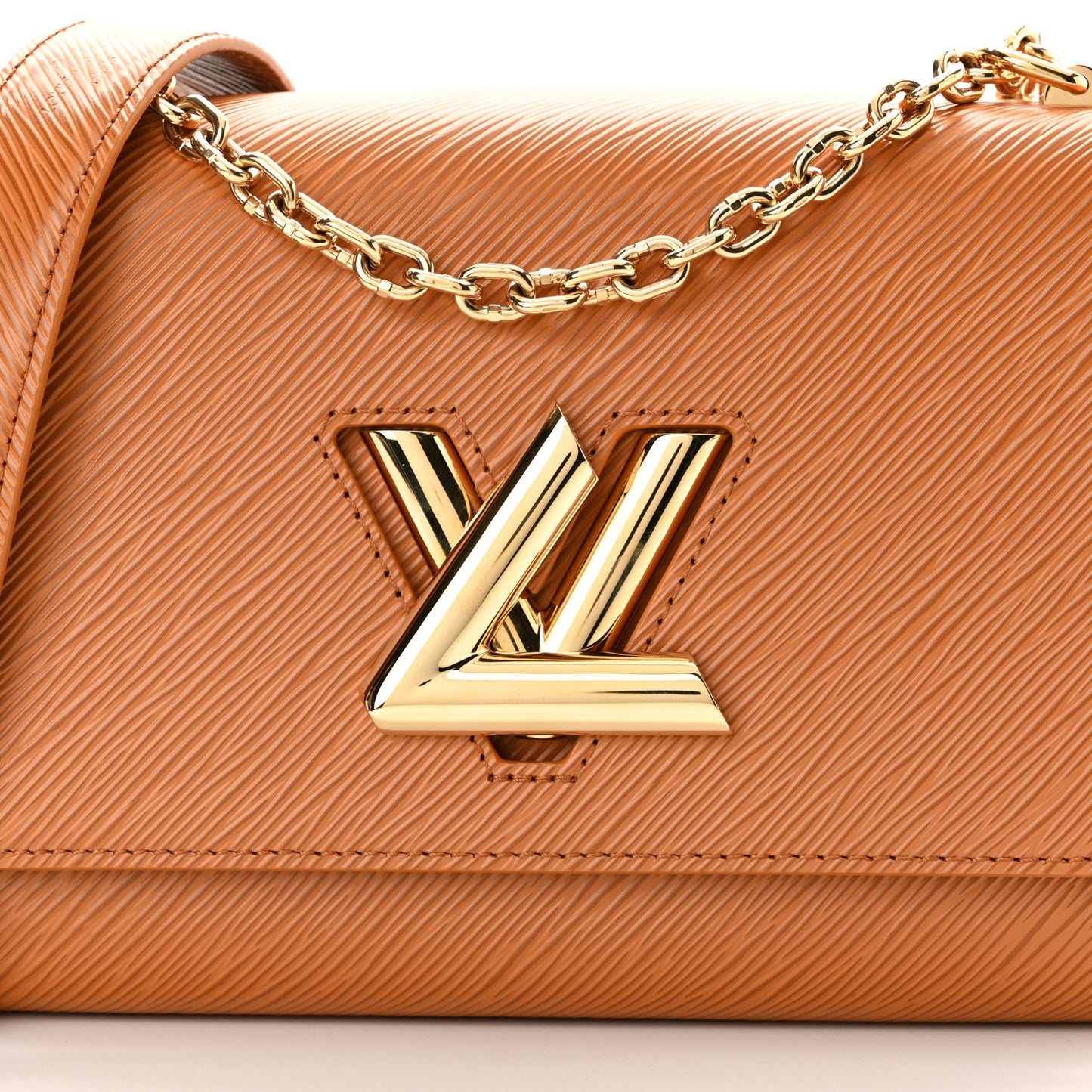 Epi Twist Shoulder Bag MM Gold Miel