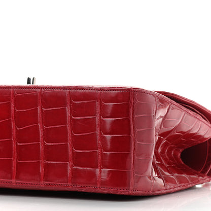 Chanel Alligator Jumbo Double Flap Red 10 of 13