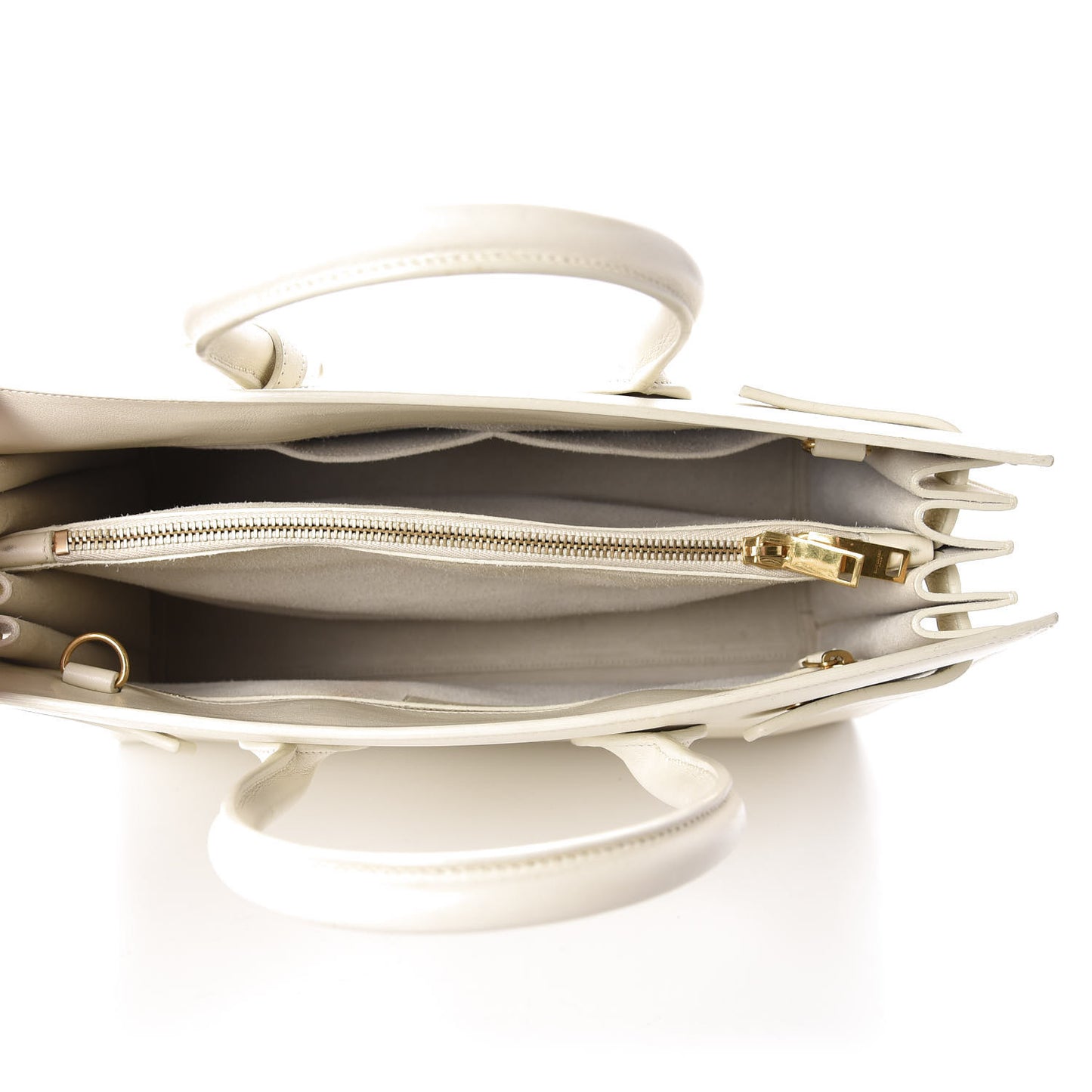 Calfskin Small Sac De Jour Dove White