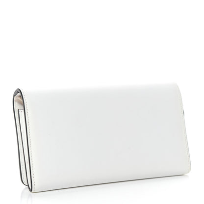Christian Louboutin Calfskin Spikes Boudoir Wristlet White 3 of 7