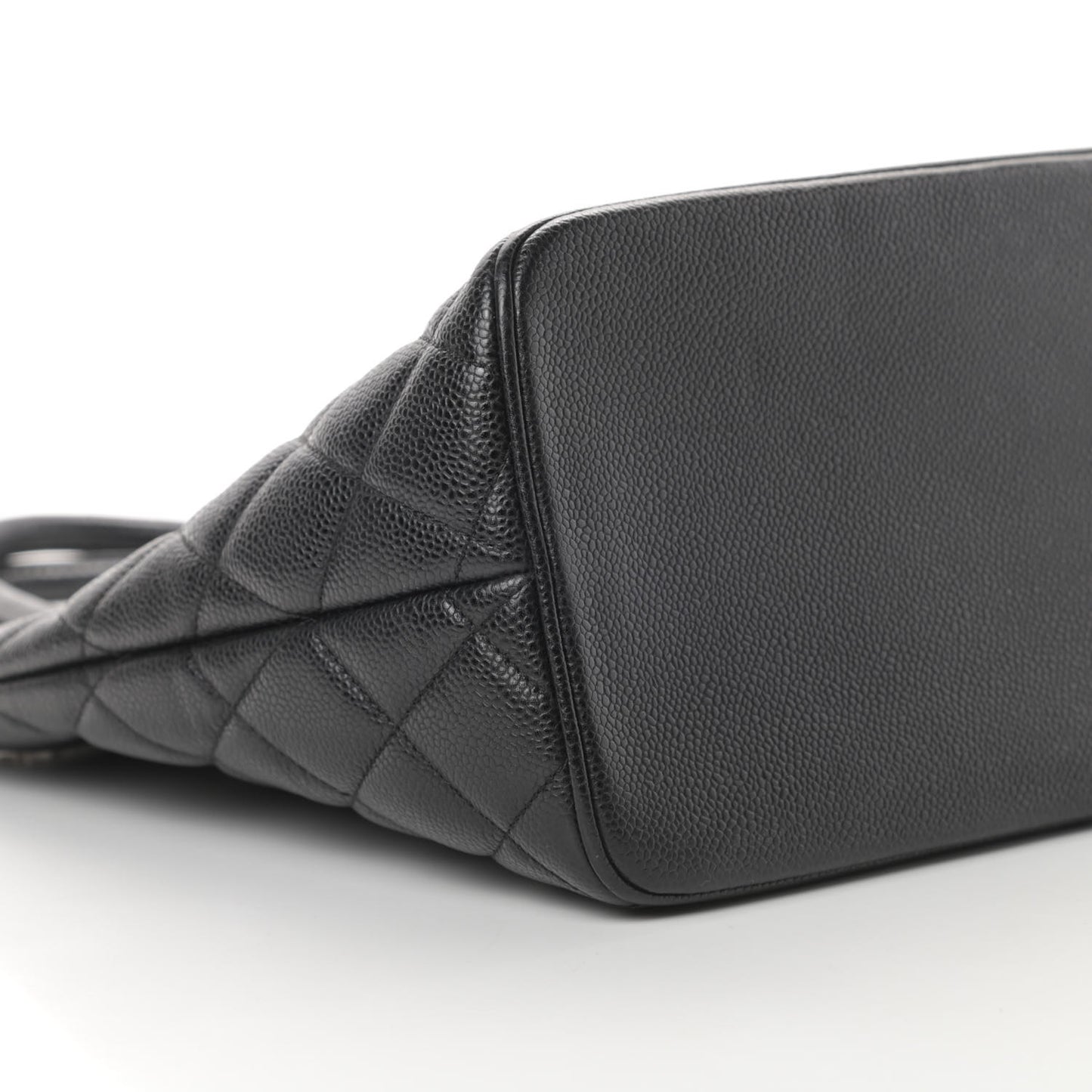 Caviar Quilted Medallion Tote Black