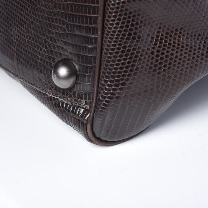 Bottega Veneta Lizard Weekender Ebano 12 of 13
